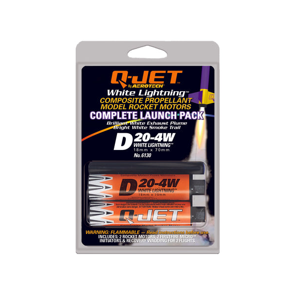 Quest Q-Jet™ D20-4W White Lightning Complete 2-Motor Launch Pack - Q6130