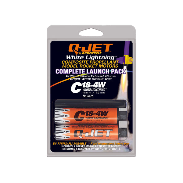 Quest Q-Jet™ C18-4W White Lightning Complete 2-Motor Launch Pack - Q6125